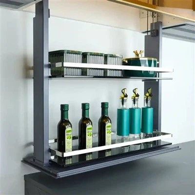 Kotitalouksien alumiiniseoksesta valmistettu keittiökaapin hissi